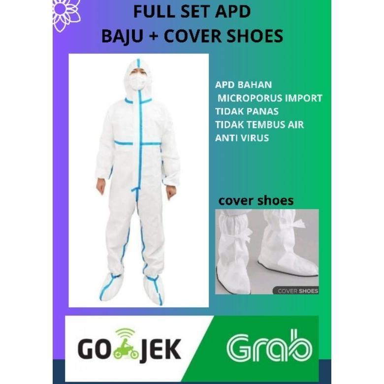 READY APD FULL SET APD + COVER SHOES  APD BAHAN MICROPORUS IMPORT COZMED