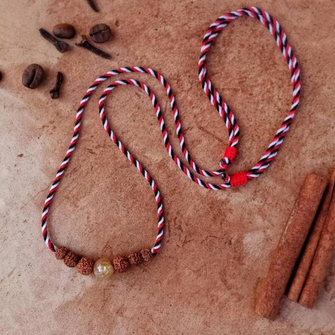 Kalung Tridatu Rambut Sedana Genitri / Kalung Khas Bali / Kalung Tridatu Asli bali / Kalung Wanita /