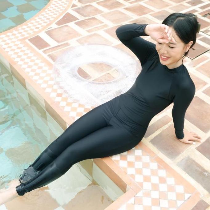 TMBM - Saori Longsuit Dalaman baju renang hijabers hijab friendly lengan outfit lokal local brand ce