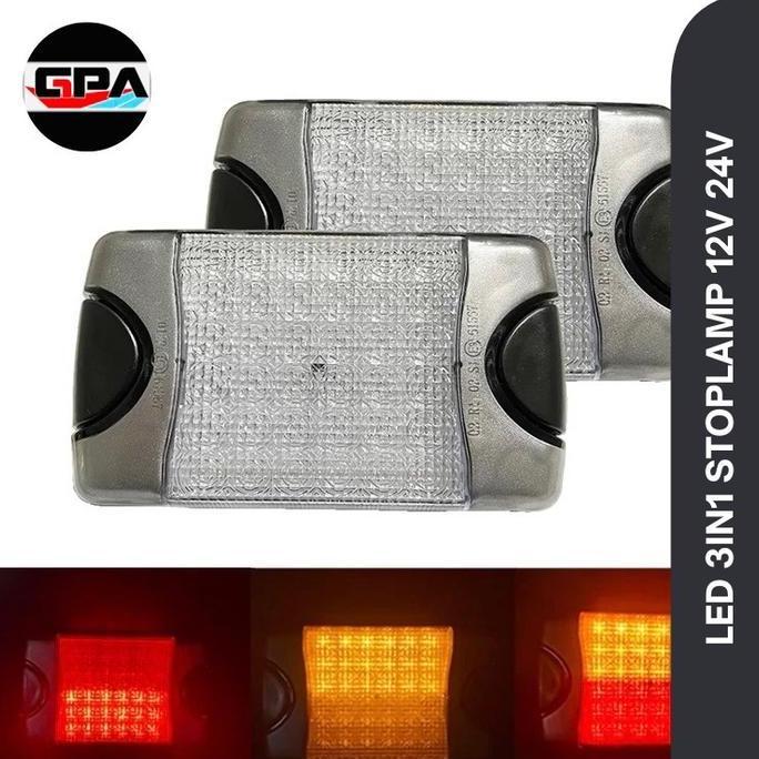 LED STOPLAMP 3IN1 12V 24V PER PCS HELLA DURALED KUPU LAMPU BAK STOPLAMP LAMPU BELAKANG HELLA KAWI OR