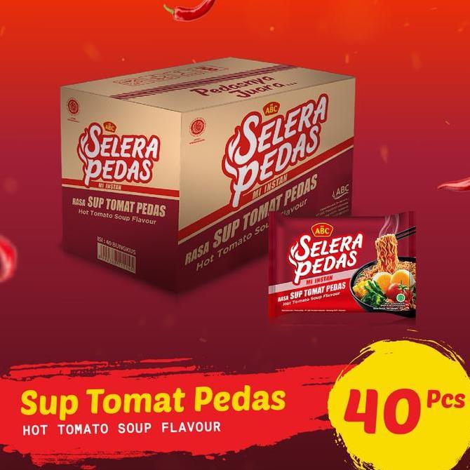 Mie ABC Pack Selera Pedas Sup Tomat Pedas (1 Ctn) TK