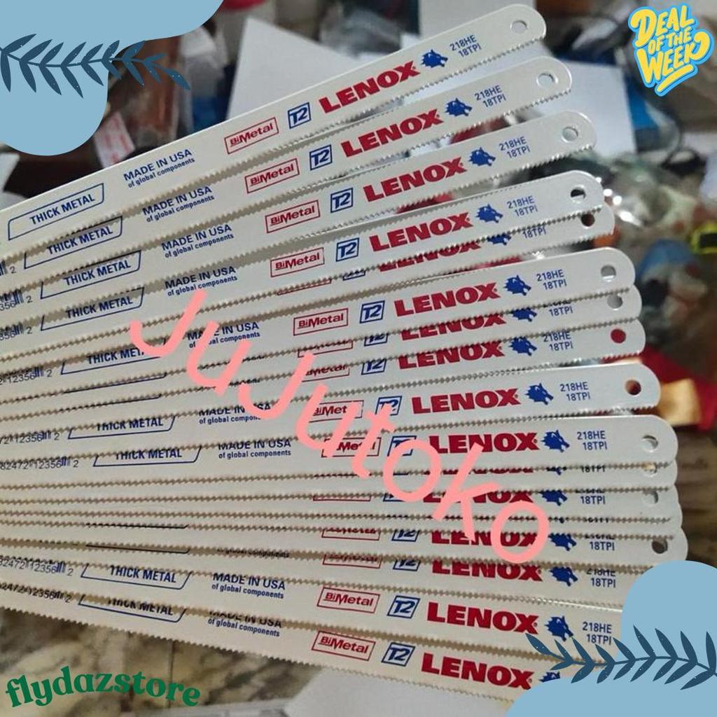 50% Off Lenox Mata Gergaji Besi Lenox 12" 18T(Kasar) Made In Usa Untuk Alat Gergaji Manual Rs0