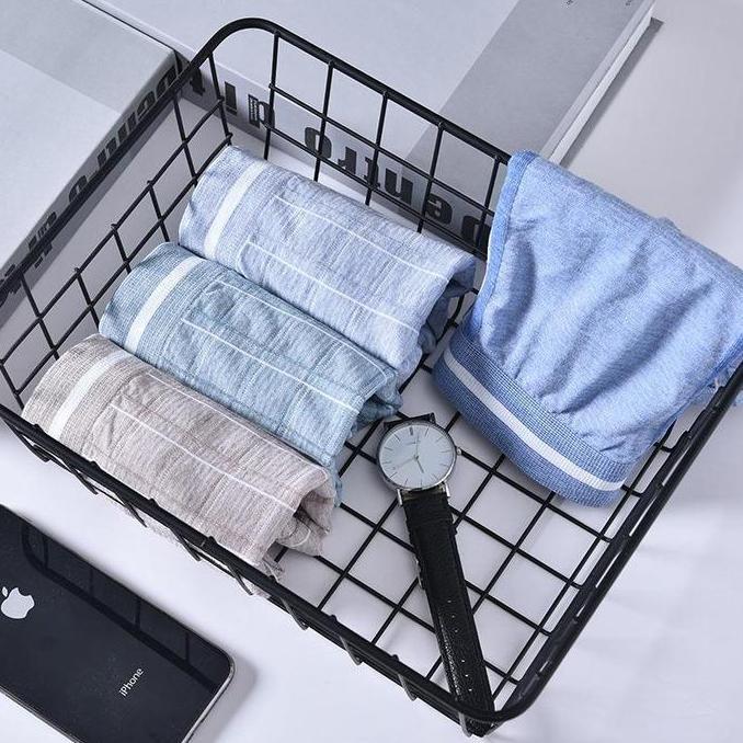 Promo W242 Boxer Pria [Box Set Kotak 4pcs] Celana Dalam yang nyaman Seamless Boxer High Quality CD P