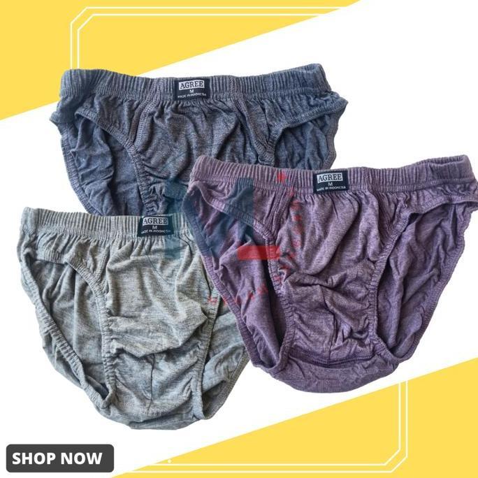Promo 6 Pcs Celana Dalam - CD Pria Agree 8886 ORIGINAL | CD pria dewasa | M L XL XXL - Celana Dalam 