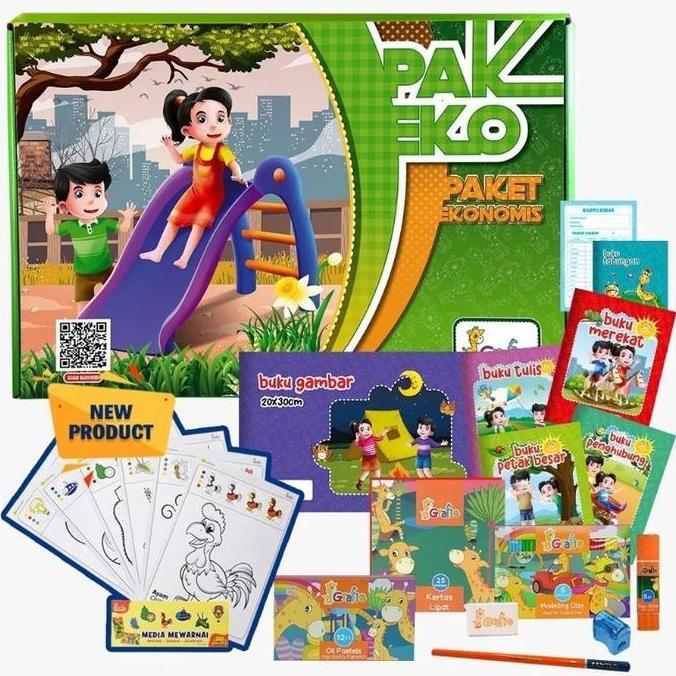 Terlaris Grafie Pak Eko Paket Atk Alat Tulis Sekolah Anak Lengkap