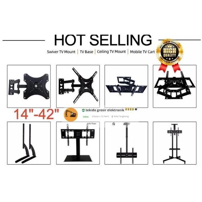 GANTUNGAN TV 42 INCH / BRACKET TV LEC LCD 14"-42"