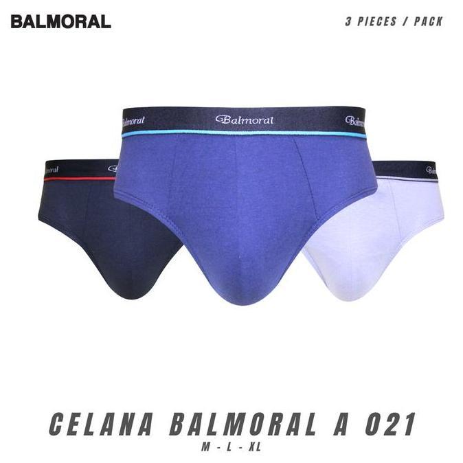 Promo BALMORAL Celana Dalam Pria C BAL A 021 Isi 3 Pcs Bahan Katun COD