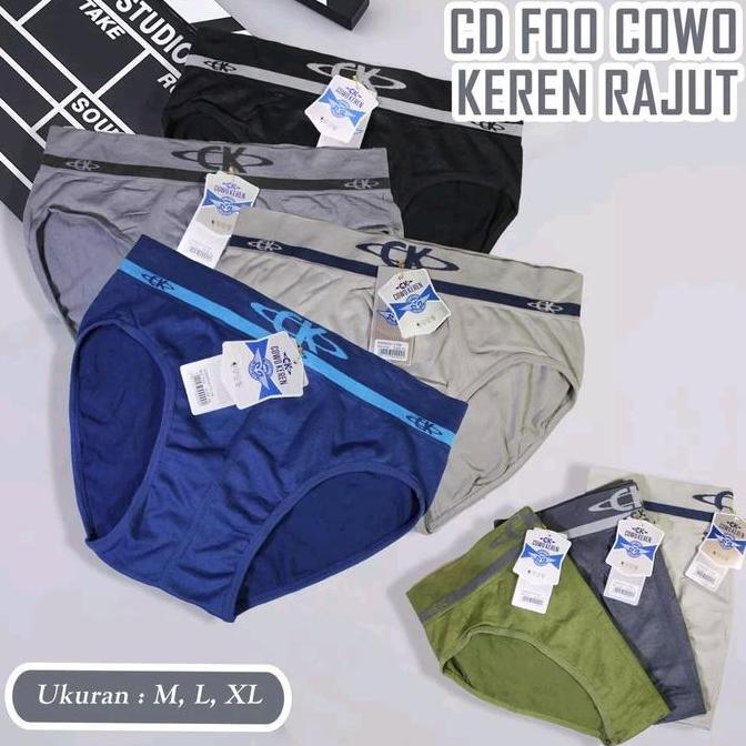 Promo CK RAJUT 3 PCS Celana Dalam Pria /CD Pria Dewasa COD