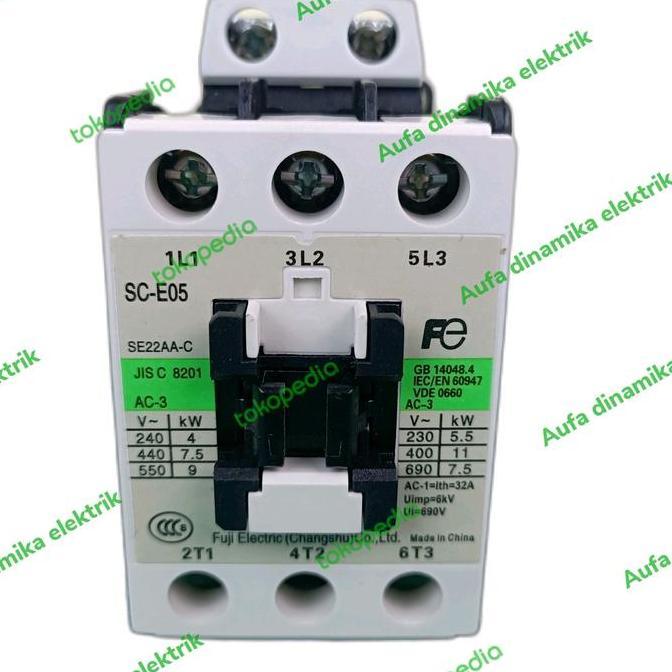 Murah SC-E05 magnetic contactor Fuji coil 220vac auf4d1n Segera Beli