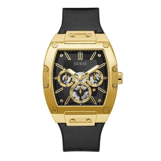 Promo Jam Tangan Pria Guess Original Gw0202G1 Gw0202G2 Strap Rubber Fullset COD