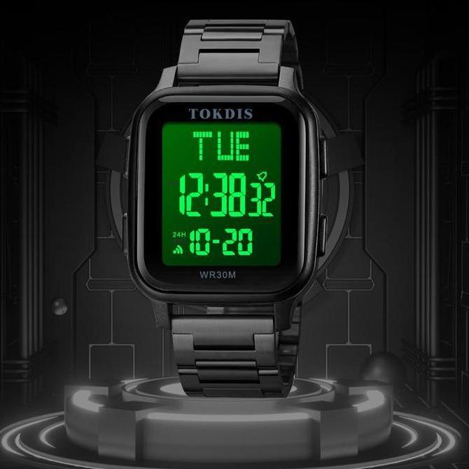 Promo Buy 1 Get 1  Terlaris Jam Tangan Pria Tokdis 2575 Rantai Digital Original water resist 3 ATM W