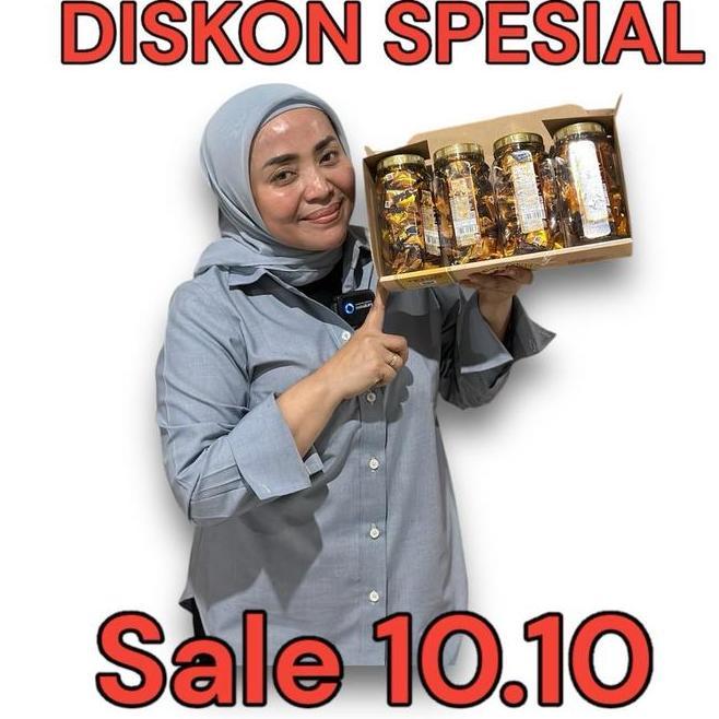 Dking Coklat Almond Isi 4 Toples Cod Kacang Almond Utuh Lapis Coklat