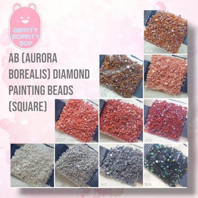 AB (Aurora Borealis) Diamond Painting Beads, 5D Diamond Drills Square4