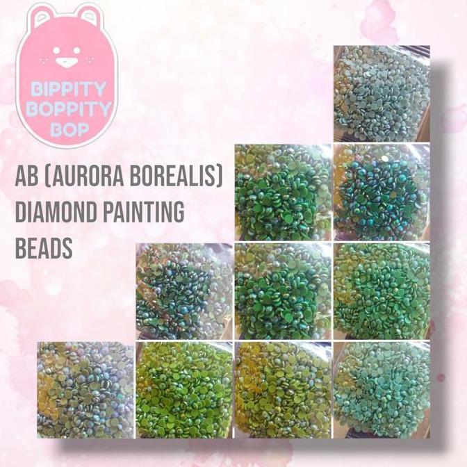 AB (Aurora Borealis) Diamond Painting Beads, 5D Diamond Drills Round 5