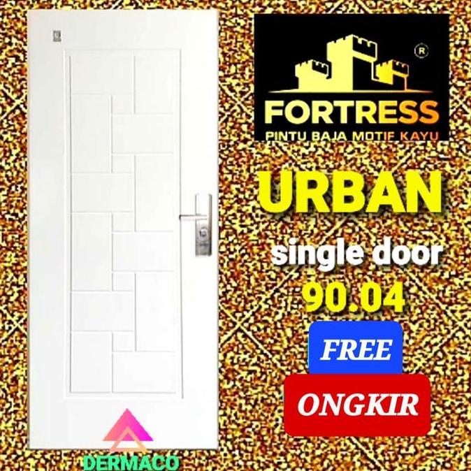 Promo Fortress Urban 90.04 Putih / Pintu Baja Fortress / Pintu Kamar Cod