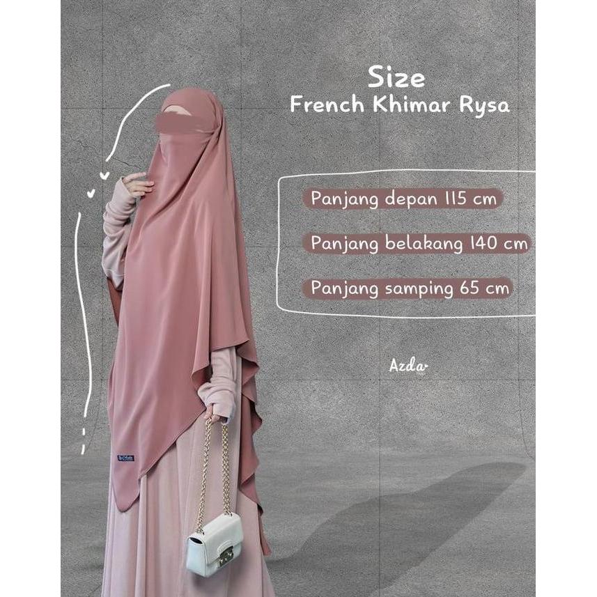 FK Karet Rysa by Azda Indonesia French Khimar Jilbab Hijab
