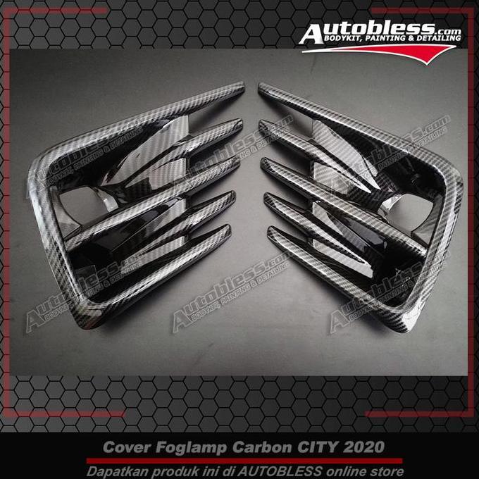 Foglamp Cover Carbon Honda City Hatchback
