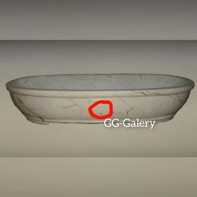 Terlaris Pot Bonsai Marmer Hitam Ukir