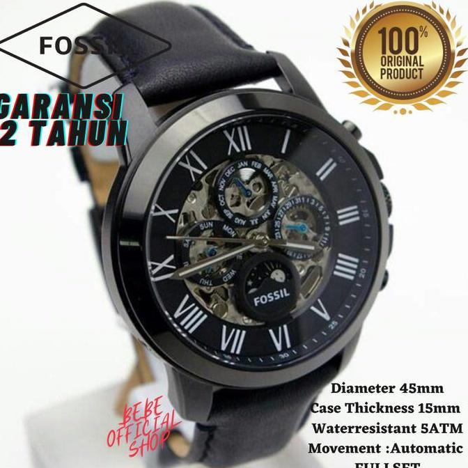 Promo [ORIGINAL] Jam Tangan Pria Fossil ME3028 Grant Automatic Original COD