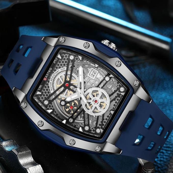 Promo Gastro Jam Tangan Pria Sport D30-2 Rubber Water Resistant 3 ATM Watches Waterproof COD