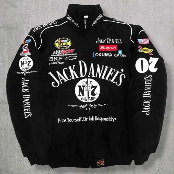 DS353 >> jaket nascar varsity jeck danil bahan katun flecee berkualitas distro