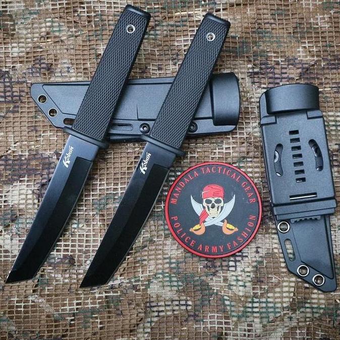 Terlaris Pisau Kobun Kydex Holster/ Tactical Knife Cold Steel Black