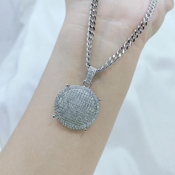 DR251 - KALUNG PANJANG SISIK RANTAI SILVER SET (KALUNG+LIONTIN) SISIK RANTAI KALUNG PANJANG 60CM 75C