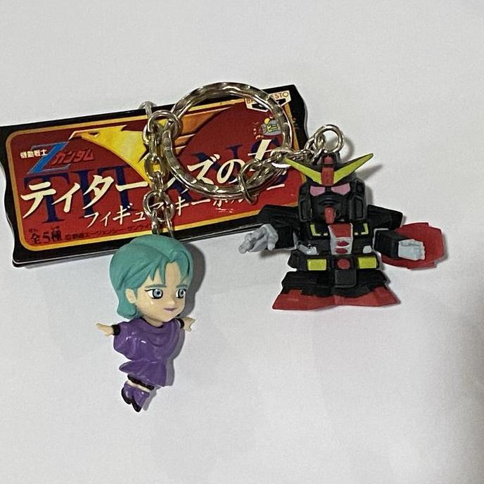 Gantungan kunci Banpresto Psycho Gundam + Pilot Four Murasame Ben