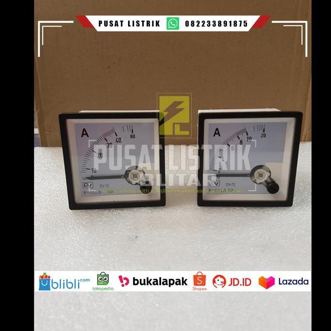 Ampere Meter Analog AC 10 A -60A Direct 72 x 72 FORT