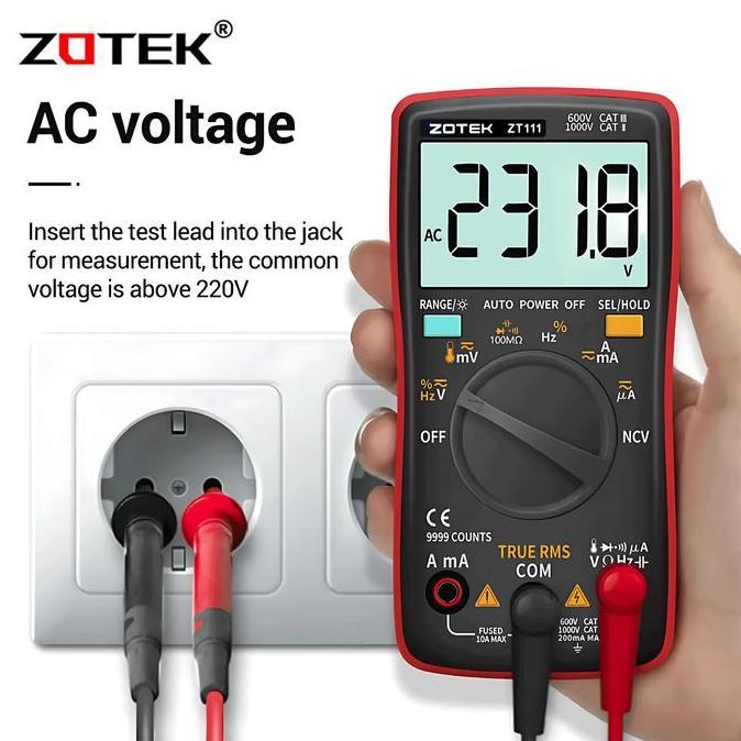 AVOMETER DIGITAL ZOTEK ZT111 - MULTITESTER DIGITAL ZT111 ORIGINAL