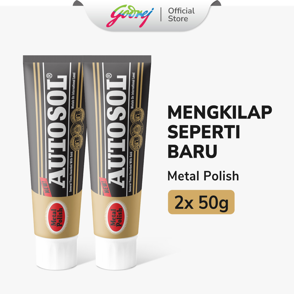 Autosol Metal Polish 50 gr x2 - Anti Karat Pengkilap Besi dan Logam