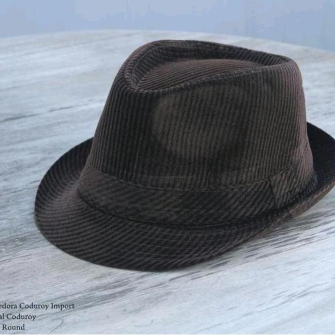 DN26 >> Topi Pedora Woll Topi Pedora Codoray-Hitam