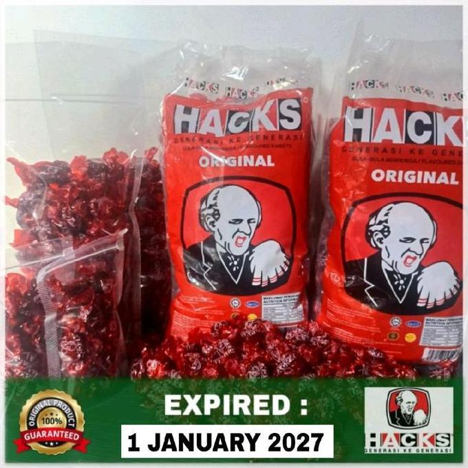 Permen Hacks Permen Obat Batuk Pelega Tenggorokan Repack 100 Pcs