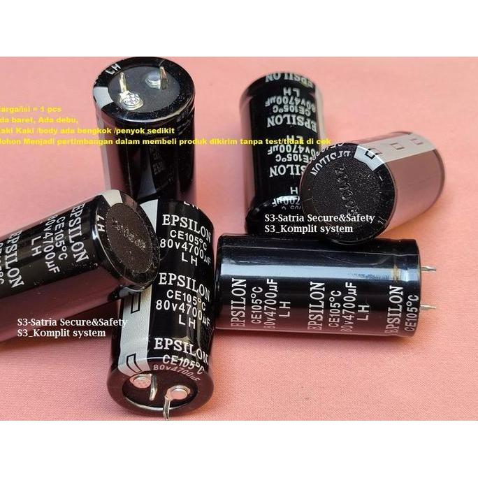 DY132 - Elko 4700uf 80v EPSILON Elco 80v4700uf LH 105c 4700 uf 80 v 4700uF