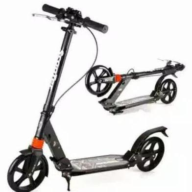 Skuter Dewasa Manual Urban Scooter Disc Brake Rem Cakram