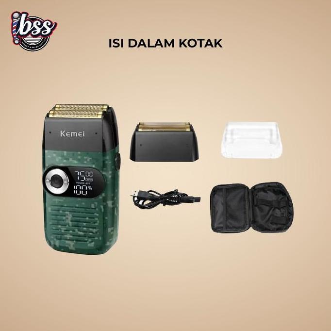 Kemei 2027 KM 2027 ARMY  Shaver digital [terbaik]