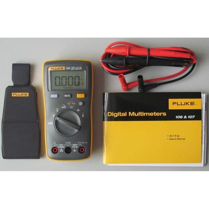 Digital Multimeter Fluke 107 Multitester Capasitor Original Bagus