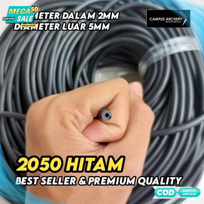 Cuci Gudang Karet Ketapel 2050 Hitam Best Quality Slingshot Rubber - 2025 COD Termurah Terlaris Berk