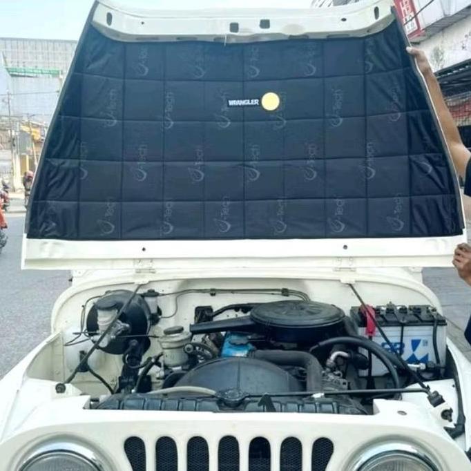 Promo JEEP CJ7 Pelindung Peredam Panas Kap Mesin Aksesoris Mobil VTECH Ori COD
