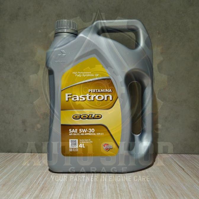 Bnr Pertamina Fastron Gold 5W-30 4 Liter/1 Galon - Oli Mobil Original