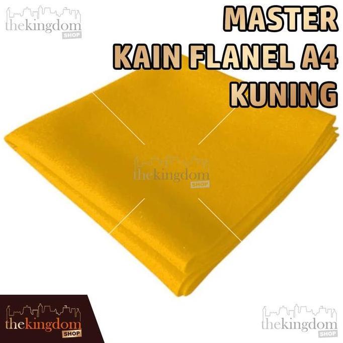 AVOCEAN Master Kain Flanel A4 Yellow Kuning Cerah