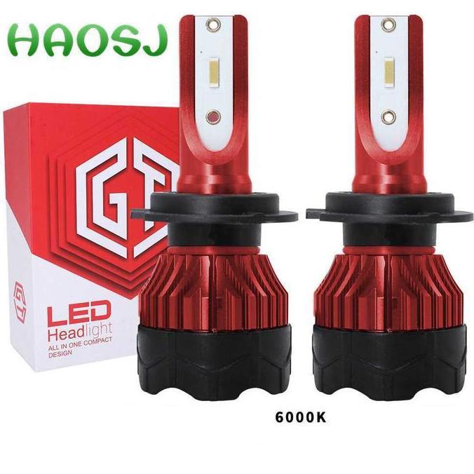 SAMRUAY HAOSJ 2Pcs Lampu Depan Mobil LED H11 Foglamp Headlamp 12000 Lumens 55W - K5