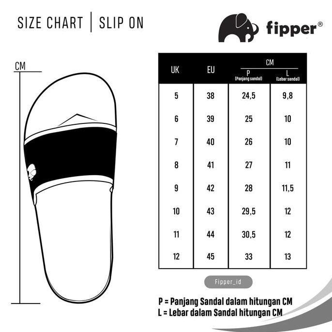 New  Fipper - Slip On Black / Black / Orange