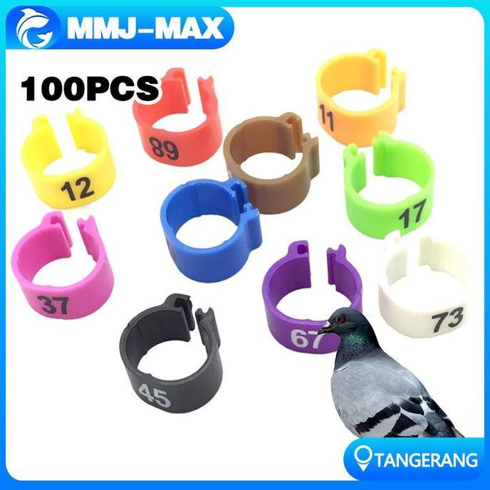 CLUCK 8 mm Cincin Kaki Burung Merpati/Ring Merpati/Ring Burung Merpati