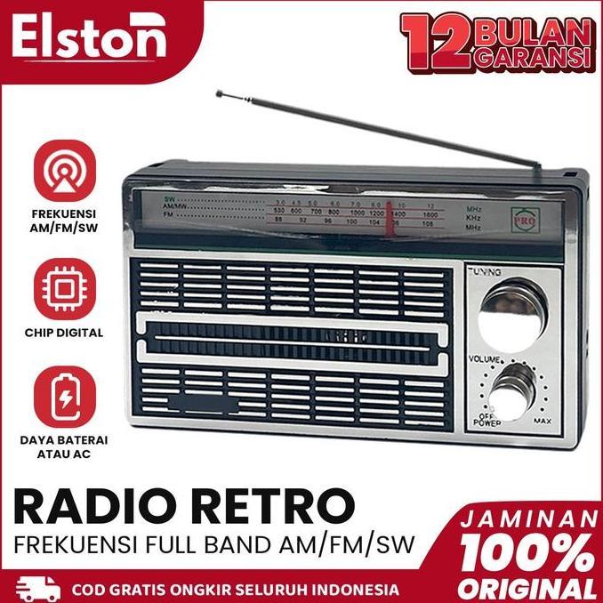 Radio Listrik AC-DC-FM Type F-4250C dengan Batera Radio Jadul Internasional