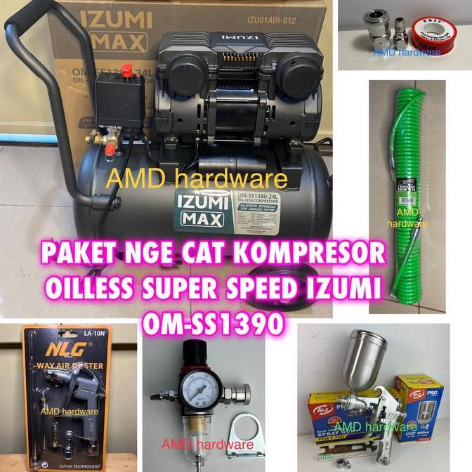 Promo Mesin Kompresor Oilless Super Speed Izumi Ol1390Ss-24 Om-Ss1390 Hs1390 Cod