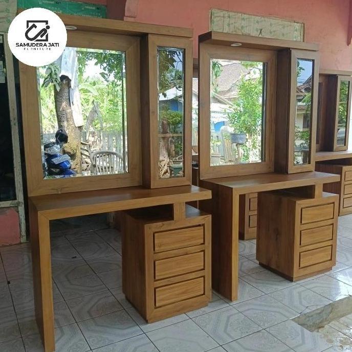 Meja Rias Minimalis Jati Terbaru, Meja Rias Jati Minimalis Modern