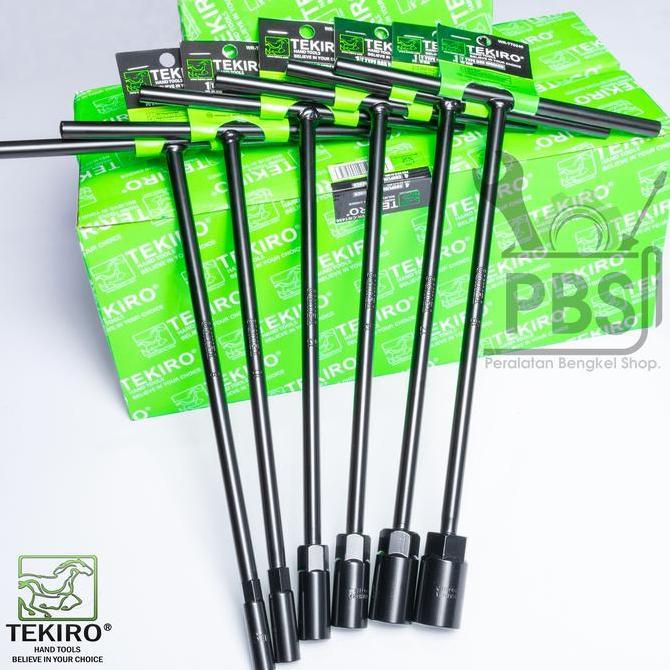 Paket 6 PCS Kunci T TEKIRO . Kunci T 8mm, 10mm, 12mm, 14mm, 17mm, 19mm . Kunci T TEKIRO Full Set Len