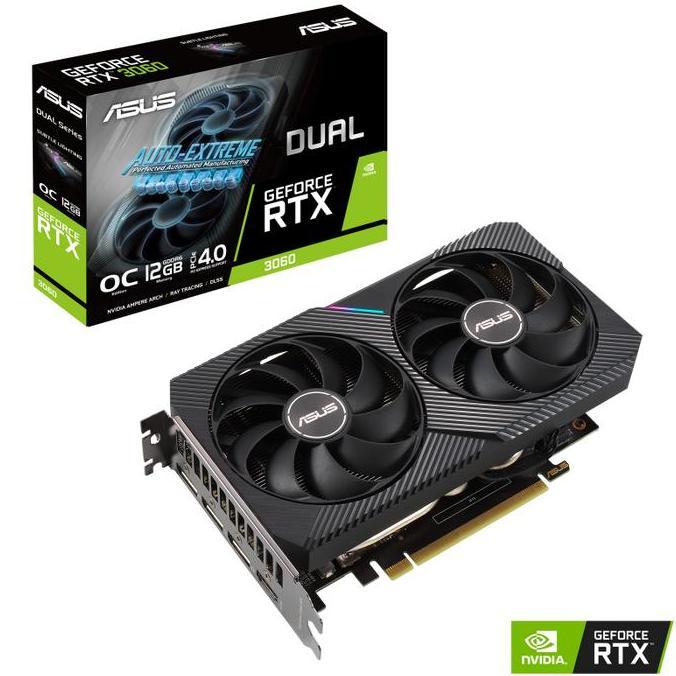 TERBARU - ASUS DUAL GeForce RTX 3060 V2 OC Edition 12GB GDDR6 /RTX3060
