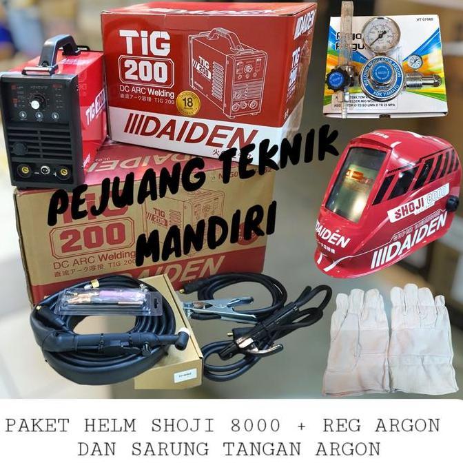 JUHNDE MESIN LAS ARGON DAIDEN TIG 200 PULSE / TRAFO LAS ARGON DAIDEN TIGI 200